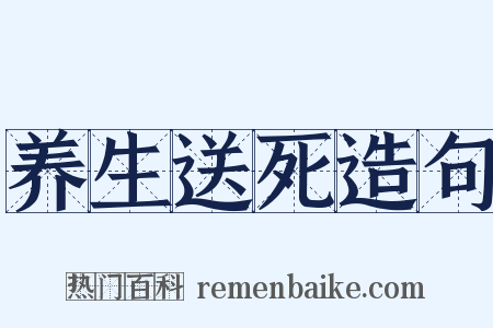 养生送死造句是什么意思的图片